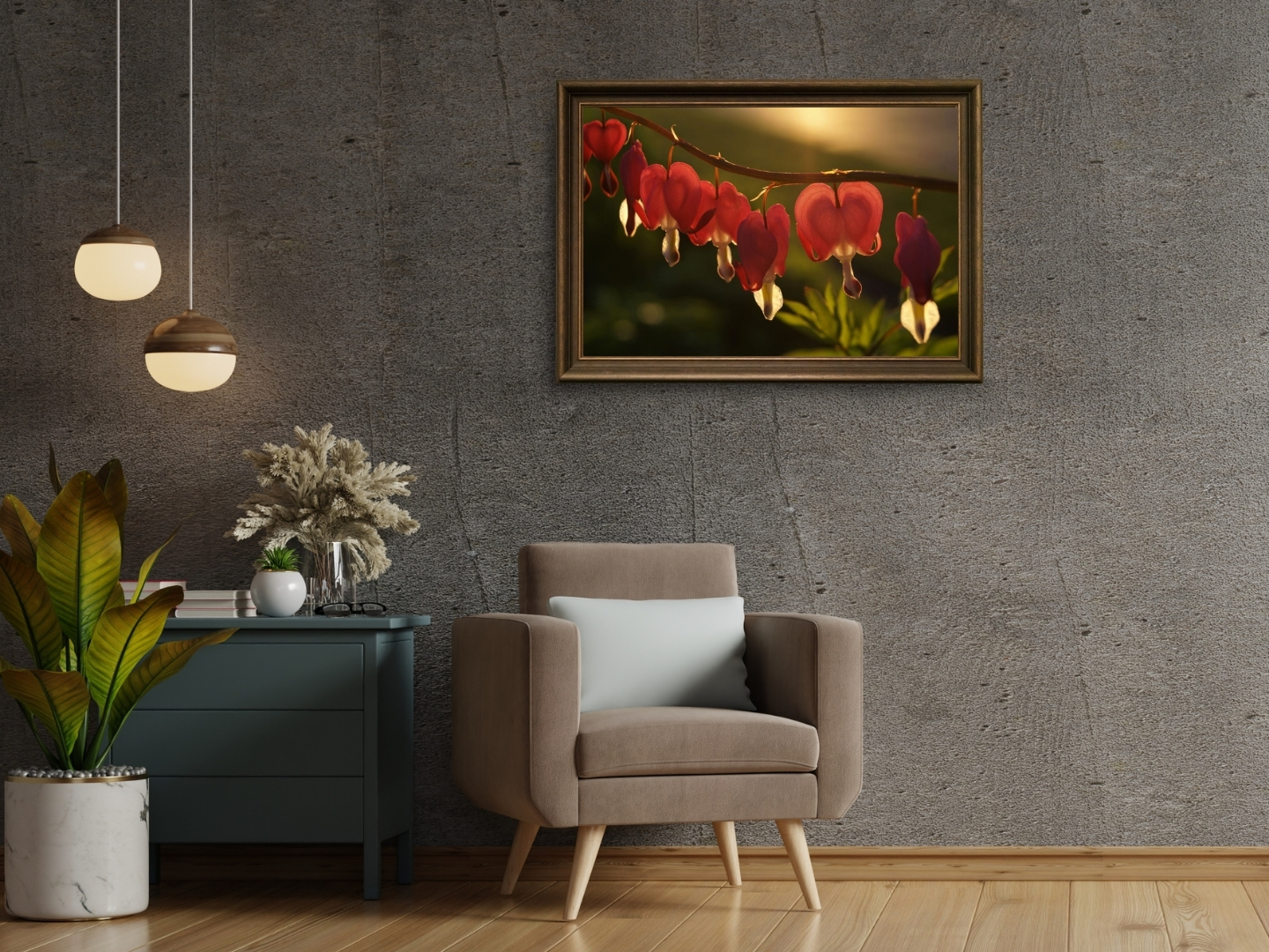 Dusk Bleeding Heart - Floral Photography Digital Print - Image 3